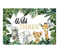 Ttincceer 220x150cm Selvaggio tre Sfondo Giungla Fauna Selvatica Piante Tropicali Fotografia Sfondo Ragazzo Ragazza Festa di Compleanno Decorazione Banner Foto Studio Booth Prop