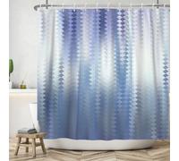 Ttincceer Blu Viola Tenda da Doccia 180x180cm Rombo Astratto Modello Geometrico Tenda da Bagno Viola Marmo Ombre Tende da Doccia Moderne Tenda da Vasca da Bagno Lavabile