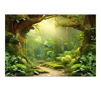 Ttincceer Fondale Foresta Incantata 4.5x3m Foreste Magiche Alberi Antichi Sfondi Fotografia Fiaba Giungla Avventura Tema Festa di Compleanno Bambini Adulti Ritratto in Studio Puntelli Foto