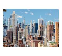 Ttincceer Sfondo New York City 3.5x2.5m Moderno Vivace Centro Grattacielo Sfondo Manhattan Paesaggio Urbano Edificio Skyline Fotografia Sfondo Studio Ritratto Tiro Oggetti di Scena