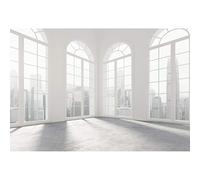 Ttincceer Soggiorno Sfondo 300x250cm Luminoso grande Finestra Francese Moderno Ufficio Fotografia Sfondo Lusso Affari Vuoto Camera Interno Fotografia Sfondo Studio Foto Oggetti di Scena