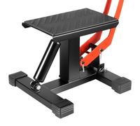 TTISJHK Supporto idraulico per sollevamento moto fuoristrada, regolabile in altezza 25 - 40 cm, supporto H con pannello in gomma, portata 400 kg, officina e garage ascensore per enduro, ATV e dirtbike