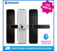 TTlock App WiFi Smart Fingerprint Door Lock Smart Bluetooth Digital APP tastiera codice Keyless serratura elettronica 180mm 5050