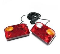 TTLuci posteriori da rimorchio 2 pz Cavo Presa 13 poli 5 funzioni Luci 12V