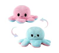 TTMA 40CM Octopus Reversible Plushie, Express Your Mood with our Double-Sided Flip Mood Octopus, Reversible Octopus Plush is Sweetest Gifts for Kids