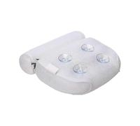 TTMA Spa Bath Pillow with Head, Neck, Shoulder and Back Support. Large size 38x35cm for the ultimate relaxation experience, white.