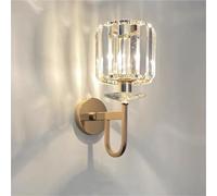 TTNAO Lampada da Parete in Cristallo Applique da Parete Interno Moderno Faretti da Muro Perfetto per Camera da Letto Soggiorno Corridoio Bagno Scale(Rotundità)