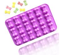 TTOA - 1 confezione da 18 stampi in silicone per ossa di cavità | Stampo per cioccolato con osso di cane | Stampo in argilla in resina