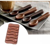 TTOA - Stampo in Silicone a Forma di Cucchiaio per Cioccolatini, Ghiaccio, Dessert, Stampo Cioccolato, Decorazione Torte