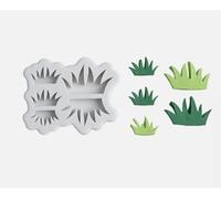TTOA - Stampo in silicone a forma di erba, decorazione per torte, glassa antiaderente, pasta di zucchero