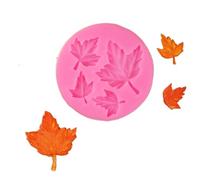 TTOA - Stampo in silicone a forma di foglia d'acero, pasta di zucchero, tema autunnale, decorazione per torte