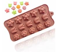 TTOA - Stampo per cioccolato in silicone a 15 cavità Tulipano | Stampo per fiori di San Valentino | Cubetto di ghiaccio | Cera di fusione | Stampo per argilla | Decorazione per torte