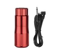 TTOOGO Macchina per penna da tatuaggio rotante - Penna da tatuaggio a cartuccia di grande impugnatura con porta RC, ictus da 3,5 mm, 9000 giri/min, corpo in lega di alluminio da 3,58 pollici,Rosso