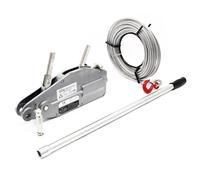 Paranco a fune max 800kg fune 20m Ø8,3mm per sollevamento spostamento carichi
