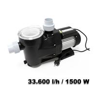 TTPompa per piscina Wiltec 33600 l/h 1500 W Pompa filtrante di movimento Piscine