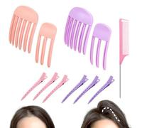 TTPSRY 11 Pezzi Set Volumizzante Frangia Pettine Styling Capelli Fermagli Accessori Acconciatura Donna Ragazze Parrucchiere Professionale