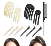 TTPSRY 11 Pezzi Set Volumizzante Frangia Pettine Styling Capelli Fermagli Accessori Acconciatura Donna Ragazze Parrucchiere Professionale