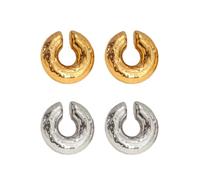 TTPSRY 2 Coppie Orecchini Donna di Cartilagine Orecchini a Clip Senza Fori Alle Orecchie Set Orecchini Personalità Regali Raffinati