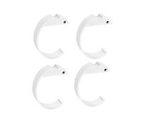 TTPSRY 4 Pezzi Gancio Borsa da Tavolo Portatile Appendi Design Curvo Ganci per Borse Appendiabiti da Tavola Accessorio Scrivania Ufficio (Bianco)