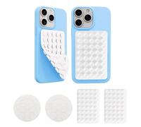 TTPSRY 4 Pezzi Ventosa per Telefono in Silicone Supporto Antiscivolo per Cellulare Ventosa Auto Compatibile con Custodie iPhone e Android Supporto Hands Free per Selfie e Video (Bianco)