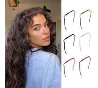 TTPSRY 6 Pezzi Cerchietti Sottili Minimali Accessori Capelli Fasce Eleganti Cerchietto Donna Resistenti Acconciatura Quotidiana