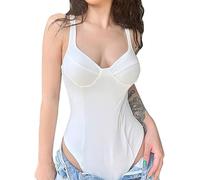 TTPSRY Body Donna senza Maniche Bodysuit Modellante Contenitivo Skims Bodysuit Outfit Estivi Body Intimo Spalline Comfort Top Elegante Estivo