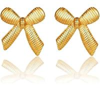 TTPSRY Boucles d'Oreilles Femme Nœud Papillon Piercing Oreille Bijoux Tendance Accessoires Mode Piercing Tragus Cadeau Anniversaire Élégant