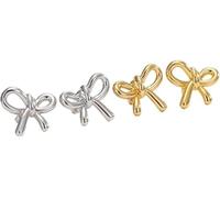 TTPSRY Boucles d'Oreilles Noeud Papillon Piercing Helix Oreille Piercing Tragus Bijoux Femme Accessoires Cheveux Cadeau Anniversaire Mode Élégante Bijoux Minimaliste