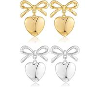 TTPSRY Boucles d'Oreilles Noeud Papillon Piercing Helix Oreille Piercing Tragus Bijoux Femme Accessoires Cheveux Cadeau Anniversaire Mode Élégante Bijoux Minimaliste