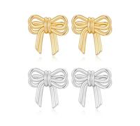 TTPSRY Boucles d'Oreilles Noeud Papillon Piercing Helix Oreille Piercing Tragus Bijoux Femme Accessoires Cheveux Cadeau Anniversaire Mode Élégante Bijoux Minimaliste