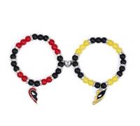 TTPSRY Bracciale Donna Uomo Coppia Distanza Perline Regolabile Braccialetti Amicizia Amore Cuore Ciondolo Gioielli Accessori Moda Regalo San Valentino Anniversario Compleanno