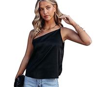 TTPSRY Canotte Donna Estive Monospalla Tank Top Canotta Elegante Maglietta T Shirt Asimmetrica Camicia Estiva Cotone Abbigliamento Casual Magliette Manica Corta Canottiera