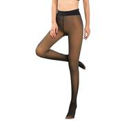 TTPSRY Collant Termici Donna Invernali Collant Foderati in Pile Falso Traslucido Calze Termiche Vita Alta Calzamaglia Caldi Spessi Pantaloni Leggins Elasticizzati Collant Imbottiti(40-70kg/80g)