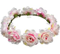 TTPSRY Corona Fiori Fascia Capelli Ghirlanda Floreale Rose Viola Accessorio Acconciatura Elegante Cerimonia Matrimonio Decorazione Capigliatura Femminile