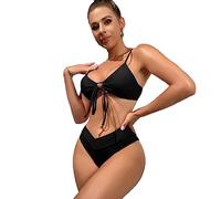 TTPSRY Costume Donna Due Pezzi Bikini Set Triangolo con Laccetti Vita Alta Costumi Mare Elegante Bikiniset Contenitivo Modellante Tankini Nuoto Spiaggia Piscina No Segno Abbronzatura