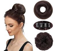 Ttpsry Elegante Chignon Sintetico Con Clip Per Capelli Accessorio Per Acconciature Facile Da Usare Set Di 3 Posticci Per Look Naturale E Voluminoso(Dark Brown)
