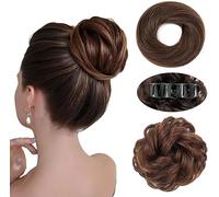 Ttpsry Elegante Chignon Sintetico Con Clip Per Capelli Accessorio Per Acconciature Facile Da Usare Set Di 3 Posticci Per Look Naturale E Voluminoso(Light Brown)