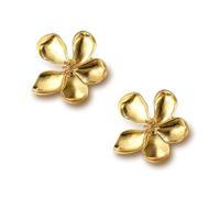 Ttpsry Orecchini A Forma Di Fiore Con Perla Sintetica Gioielli Donna In Lega Placcata Oro Eleganti Orecchini A Bottone Per Serate E Eventi Speciali Accessori Moda Femminili