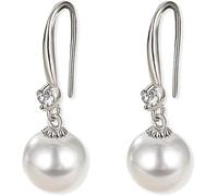 TTPSRY Orecchini con Perla e Cristallo Elegante Piercing Orecchio Helix Piercing Trago Gioielli Pendenti Argento Accessori Moda Donna Ragazza Matrimonio Festa