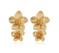 TTPSRY Orecchini da Donna Boho Fiore Goccia Orecchini Doppio Fiore Gioielli per Compleanno Gioielli Regali