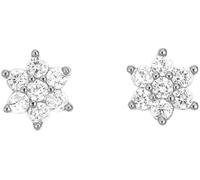 TTPSRY Orecchini Donna Argento 925 Fiore di Neve Zirconi Eleganti Gioielli per Donna Accessori Moda per Feste e Occasioni Speciali