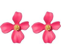 TTPSRY Orecchini Donna Fiore Eleganti Pendenti Gioielli Moda Accessori Bijoux Regalo Matrimonio Cerimonia Festa Compleanno Placcati Oro Bianco