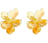 TTPSRY Orecchini Donna Fiore Eleganti Placcati in Oro Gioielli Moda Italiana Accessori Bijoux Regalo Perfetto per Anniversario Compleanno Matrimonio