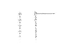 TTPSRY Orecchini Pendenti Cascata Cristalli Zirconia Cubica Brillanti Eleganti Gioielli Donna Matrimonio Cerimonia