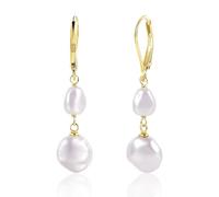 TTPSRY Orecchini Pendenti Perla Barocca S925 Argento Placcato Oro 14k Ipoallergenici Eleganti Gioielli Donna