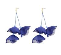 TTPSRY Orecchini Pendenti Petali Tessuto Leggeri Eleganti Gioielli Donna Accessori Artigianali