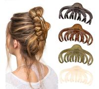 Ttpsry Pinza Per Capelli A Forma Di Granchio Set Di 3 Mollette Per Capelli Accessori Per Styling Pinze Per Capelli Antiscivolo Fermacapelli In Plastica Resistente Clip Per Capelli Grandi