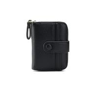 TTPSRY Porta Carte di Credito Donna Cerniera Fisarmonica Pelle PU Piccolo Portafoglio Slim Molteplici Slot per Carte Grande Capacità Carte Credito D'identità Foto Squisita Regalo Compleanno(Nero)