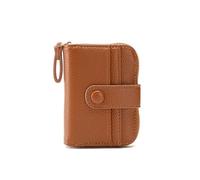 TTPSRY Porta Carte di Credito Donna Cerniera Fisarmonica Pelle PU Piccolo Portafoglio Slim Molteplici Slot per Carte Grande Capacità Carte Credito D'identità Foto Squisita Regalo Compleanno(Marrone)