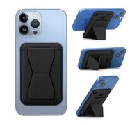 TTPSRY Portacarte Magnetico in Pelle Sintetica Compatibile con MagSafe per iPhone 16 15 14 13 12 Serie con Stand e Finestra ID Portafoglio per Max 3 Carte